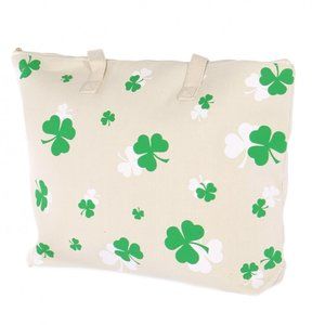 St Patricks day shamrock Clover tote bag